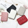 Card Bag Women's Organ Card Bag Pure Leather Pleated Sheepskin Small and Cute Zero Wallet Women's Genuine Leather Wallet 