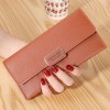Women's Long Wallet Large Capacity Handheld Bag Multi functional Multi Card Zipper Bag Fashion Leather Clip 
