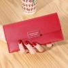 Women's Long Wallet Large Capacity Handheld Bag Multi functional Multi Card Zipper Bag Fashion Leather Clip 