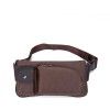 Single Shoulder Men's Chest Bag Crossbody Sports Small Bag Crazy Horse Skin Casual Waist Bag 