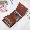 True pickup bag, women's short style, three fold short clip, buckle, zero wallet, vintage driver's license wallet 