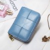 True pickup bag, women's short card clip, woven small card bag, cute mini multi slot organ, simple zero wallet 