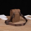 Men's casual waist bag, PU leather outdoor travel wear bag 