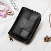 True pickup bag, women's short card clip, woven small card bag, cute mini multi slot organ, simple zero wallet 