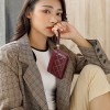 Women's Card Bag Genuine Leather Wallet Women's Bag Small Zero Wallet Zipper Ladies Purse Lingge Fashion Bag 
