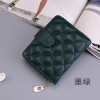 Women's Short Wallet Leather Cute Card Bag Zero Wallet Organ Sheepskin Zipper Small Lingge Women Wallet 