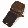 Crazy Horse Skin Retro Waist Bag Large Capacity Genuine Leather Small Body Bag Multi functional Crossbody Bag Casual Shoulder Bag 