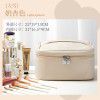 Makeup bag for women, new portable and large capacity cosmetic storage bag, box feeling waterproof, travel toiletries bag 