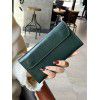 Long Wallet Women's Genuine Leather Buckle Minimalist Business Cowhide Thin Wallet Card 