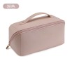 Makeup bag for women with large capacity, portable travel cosmetics, and toiletries 