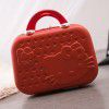 Cute cartoon cat makeup box, 14 inch cartoon carry on box, small luggage box, travel carry on suitcase 