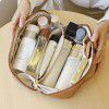 Makeup bag for women, large capacity portable makeup case, travel toiletries bag, cosmetics storage bag 