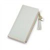 Women's Wallet Long Cross Pattern Tassel Zipper Zero Wallet 