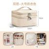 Makeup bag for women, new portable and large capacity cosmetic storage bag, box feeling waterproof, travel toiletries bag 