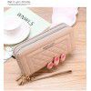 Wallet women's long handbag, mobile phone bag, double zipper large capacity bag 