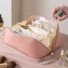 Makeup bag for women, large capacity portable makeup case, travel toiletries bag, cosmetics storage bag 