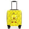 Cartoon board chassis, boys and girls, children's trolley box, 20 inch universal wheel, 18 inch travel box, password box 