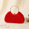 Hundred pleated banquet bag, women's handbag, socialite temperament banquet handbag, formal dress bag, circular ring handbag 