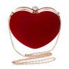 Heart shaped handbag for women's fashionable makeup bag, dinner bag, handbag 