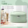 Makeup bag for women, new portable and large capacity cosmetic storage bag, box feeling waterproof, travel toiletries bag 