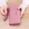 Wallet women's long handbag, mobile phone bag, double zipper large capacity bag 
