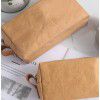 Water washed kraft paper makeup bag, portable portable portable storage bag, men and women's business trip waterproof toiletries bag 