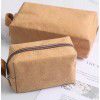 Water washed kraft paper makeup bag, portable portable portable storage bag, men and women's business trip waterproof toiletries bag 