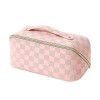 Checkered Pillow Bag Makeup Bag Women's Large Capacity Portable Travel Cosmetics Wash Bag Storage Bag 