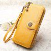 30% off wallet, mobile phone bag, long zipper, oil leather handbag, fashionable card bag, coin bag 