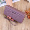 Wallet women's long handbag, mobile phone bag, double zipper large capacity bag 