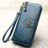 30% off wallet, mobile phone bag, long zipper, oil leather handbag, fashionable card bag, coin bag 