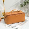 Pillow makeup bag for women, portable and multifunctional PU leather, high aesthetic value, high-end feeling, large capacity, travel cosmetics storage 