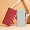 Women's Wallet Long Cross Pattern Tassel Zipper Zero Wallet 