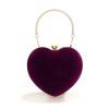 Heart shaped handbag for women's fashionable makeup bag, dinner bag, handbag 