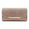 Fine Powder Banquet Bag Hardware Edge Strip Women's Handheld Bag Shell Pattern Cover Small Square Bag Party Banquet 