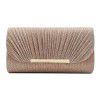 Fine Powder Banquet Bag Hardware Edge Strip Women's Handheld Bag Shell Pattern Cover Small Square Bag Party Banquet 
