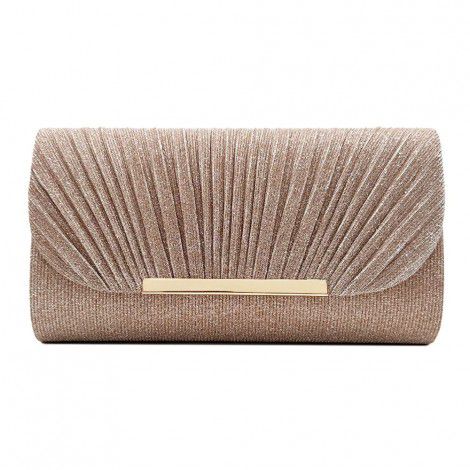 Fine Powder Banquet Bag Hardware Edge Strip Women's Handheld Bag Shell Pattern Cover Small Square Bag Party Banquet 