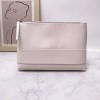 Makeup bag white women's portable large capacity hand strap texture storage bag 