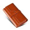 Genuine leather women's wallet, long RFID anti magnetic and anti-theft brush wallet, multiple card slots, cowhide hand-held wallet 