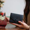 Genuine leather wallet, small wallet for women, ultra-thin student card bag, integrated wallet, high-end and multifunctional 