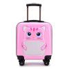 Children's suitcase with patterns, 18 inch suitcase, student suitcase, cute animal universal wheel suitcase 