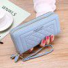 Wallet women's long handbag, mobile phone bag, double zipper large capacity bag 