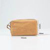 Water washed kraft paper makeup bag, portable portable portable storage bag, men and women's business trip waterproof toiletries bag 