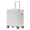 Luggage case, male business aluminum frame, female small 18 inch trolley case, universal wheel travel case, small and fresh new product 
