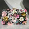 Ladies Handmade Colorful Flower Beaded Dinner Bag 
