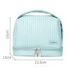 New Cake Makeup Bag with Large Capacity Dry Wet Separation Wash Bag for Travel Convenient Portable Cosmetic Storage Bag 