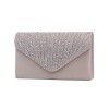 Ladies evening bag, banquet bag, silk and satin hot diamond envelope bag, hand-held bag 