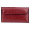 Genuine leather large capacity ultra-thin women's wallet, fashionable, simple and multifunctional women's handbag 