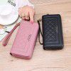 Wallet women's long handbag, mobile phone bag, double zipper large capacity bag 