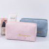 Flannel makeup storage bag can be easily carried with hands, large capacity women's storage bag 